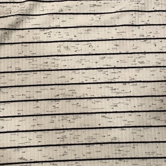 NWOT BCBGeneration Crew Neck Short Sleeve Striped Knit Baby Tee, Size Large - Picture 7 of 10